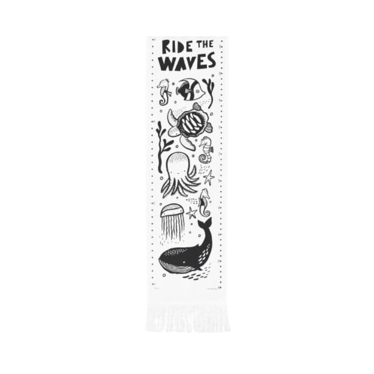 Wee Gallery Canvas Growth Chart Ocean
