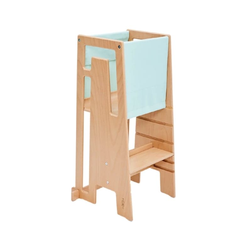 Tuki Set iniziale torre di apprendimento naturale, tessuto color ghiacciaio
