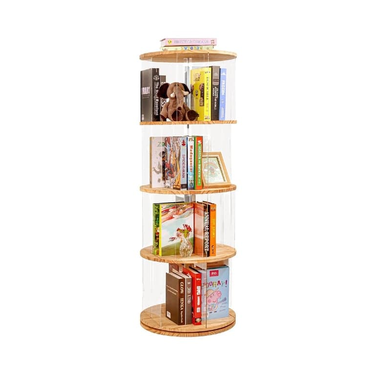 Takekit Rotating Bookshelf 4 Tier