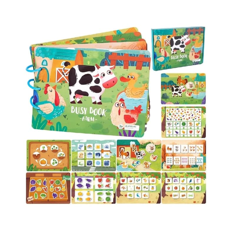 Joymaxx Paper Busy Book Fattoria