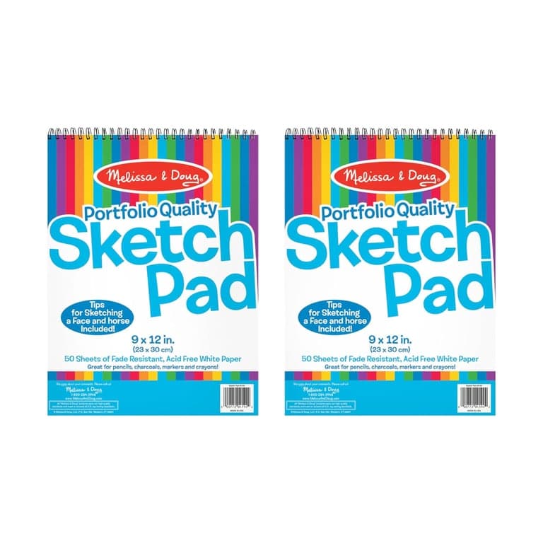 Melissa & Doug Sketch Pad 9 x 12 Inches 2 Packs