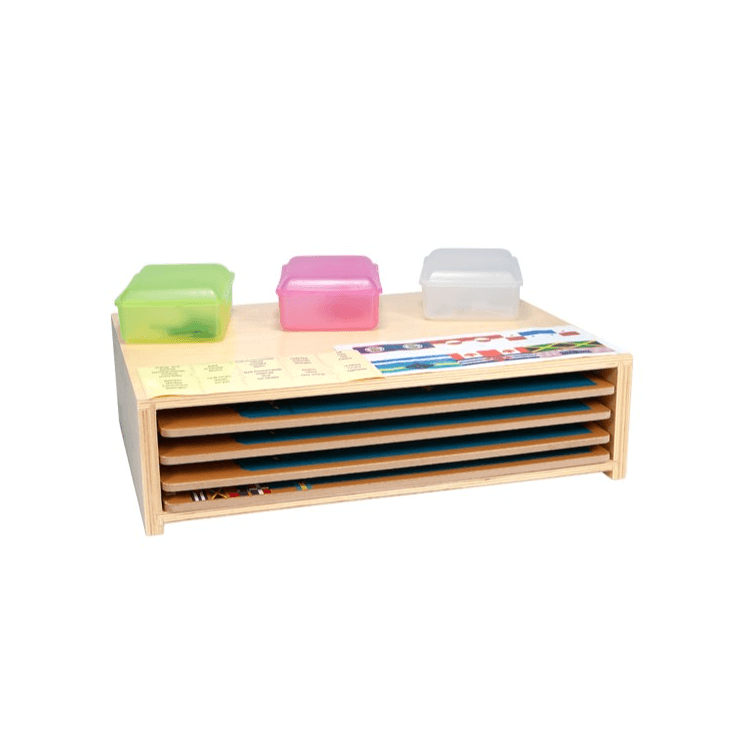 Alison's Montessori Four Maps of North America With Cabinet (Country, Capital, Flag, & Push Pin)