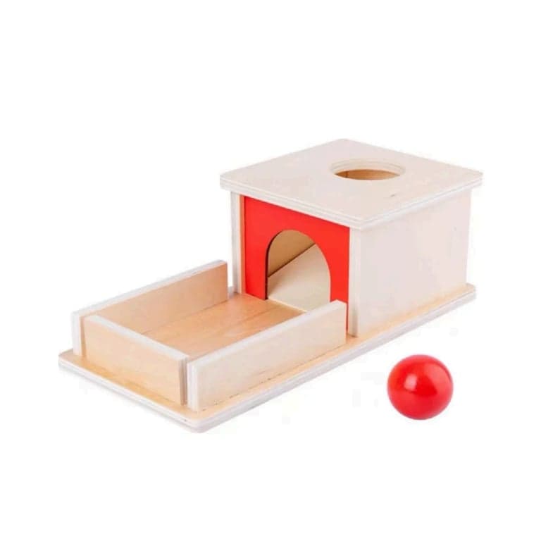 Green Elephant Home and Toys Object Permanence Box With Tray and Ball