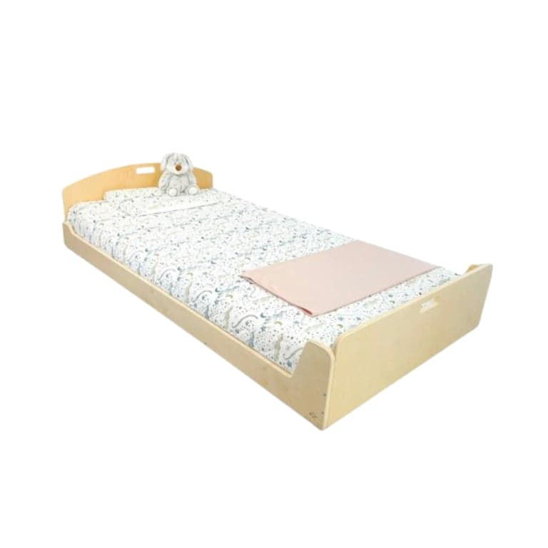Sapiens Child Cherry Twin Montessori Floor Bed Birch