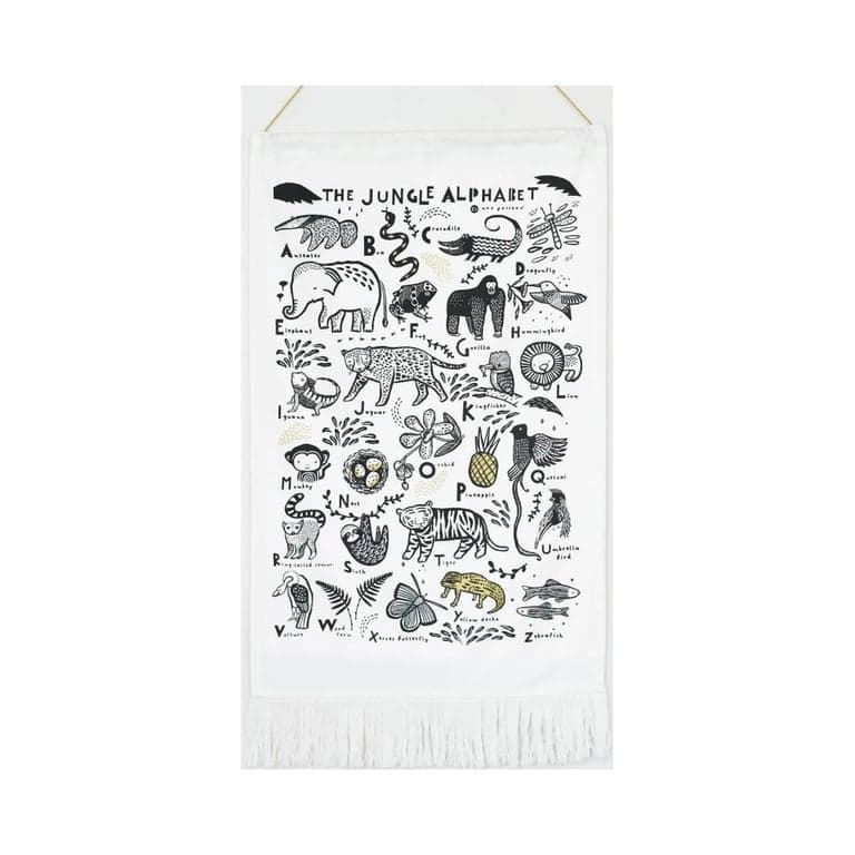 Wee Gallery Alphabet Tapestry Jungle
