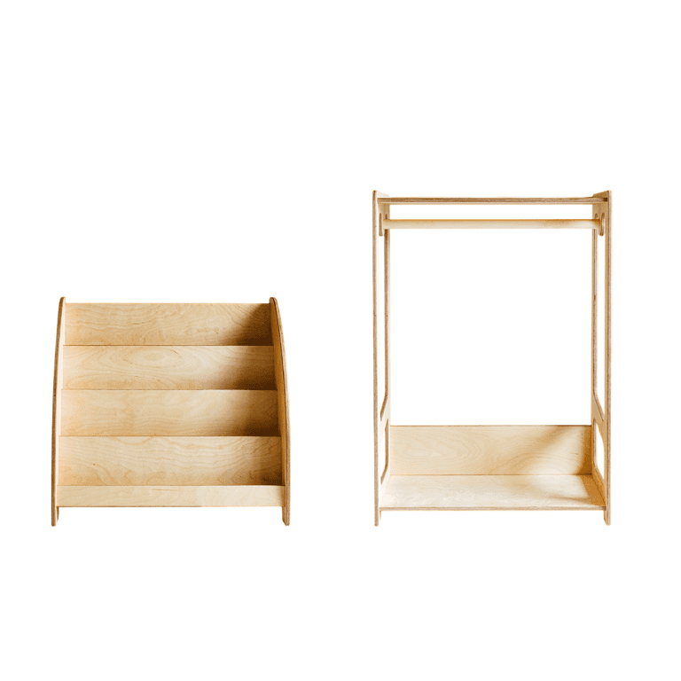 Weco Appendiabiti e Libreria Set Chiaro