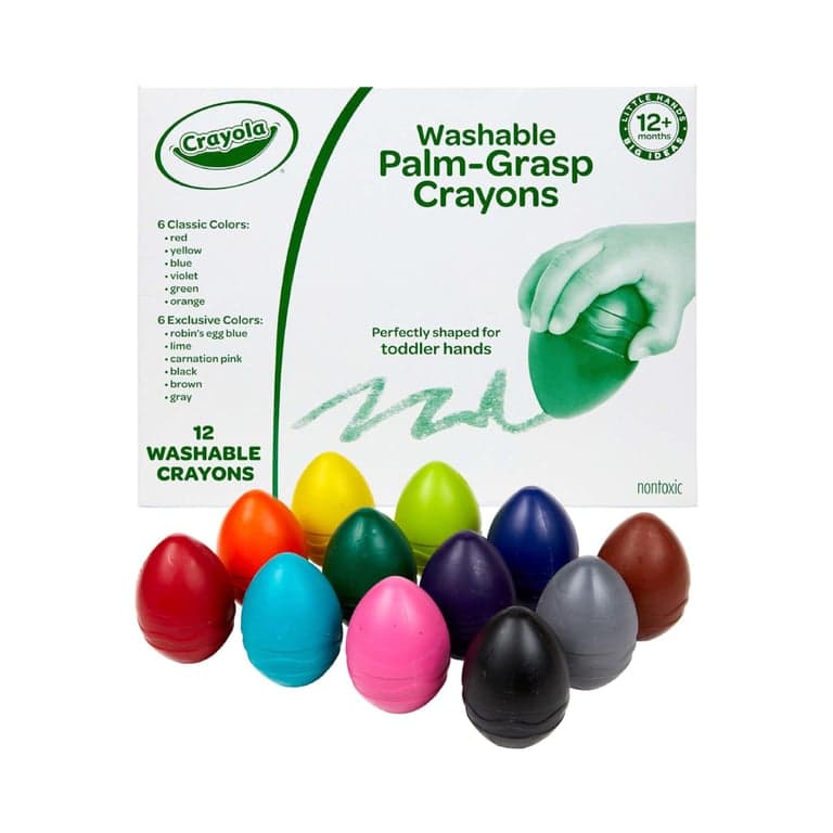 Crayola 12 Pieces Jumbo Washable Egg Crayons