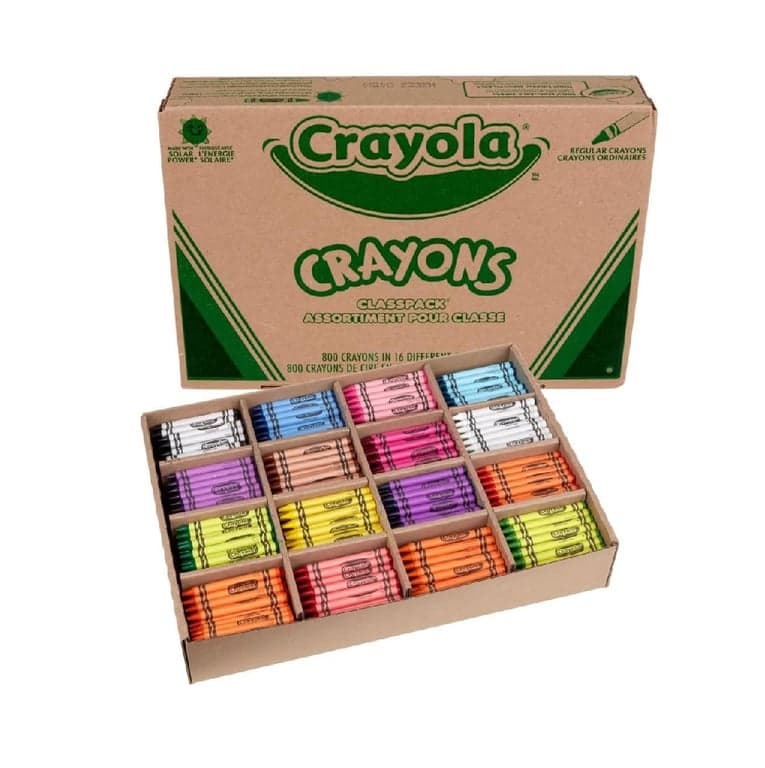 Crayola Crayon Classpack 16 Assorted Colors
