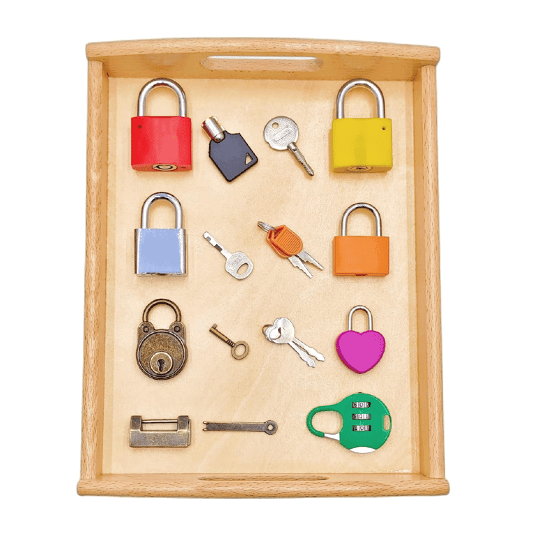 MIKNEKE Lock and Key Set 8 Pieces