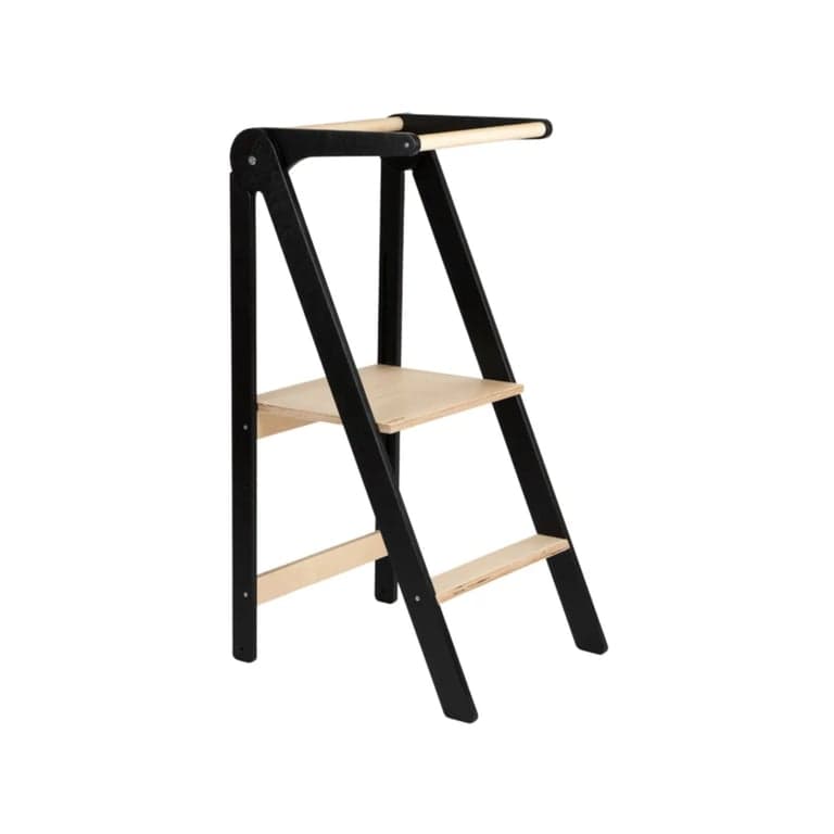 Lumbary Torre da cucina pieghevole nera