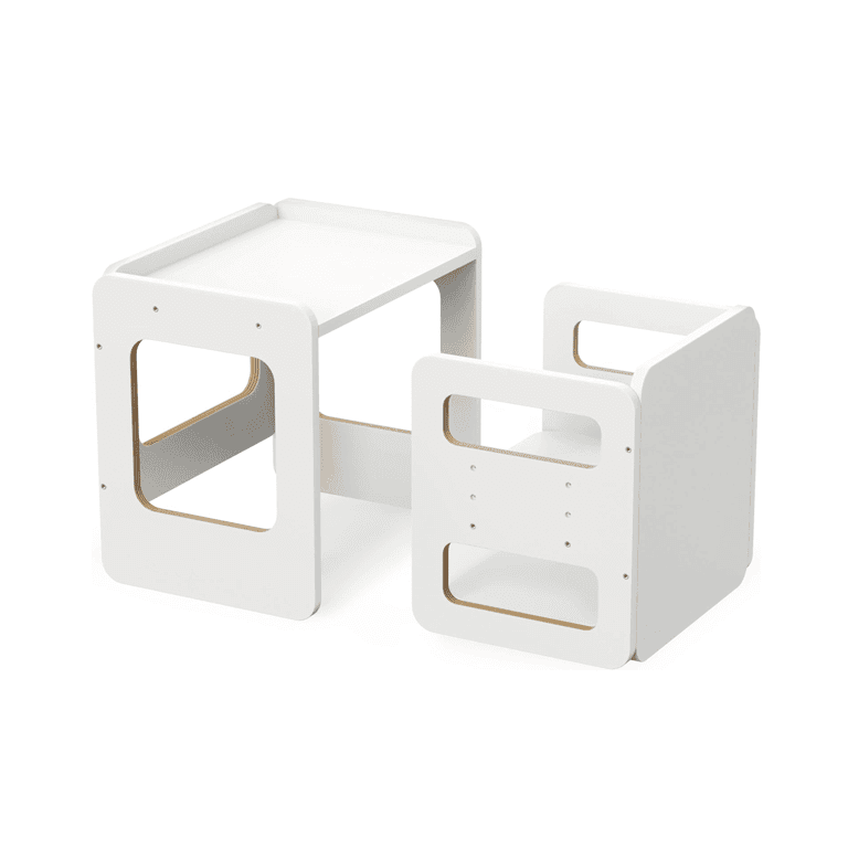 Tilhumt Montessori Weaning Table and Chair Set White