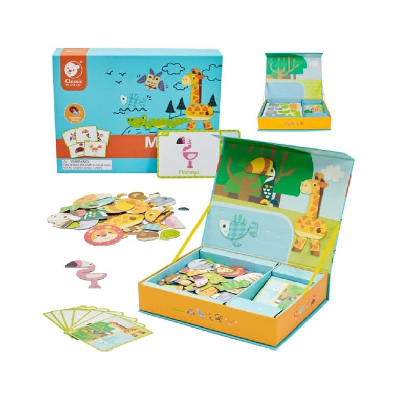 Classic World Puzzle Magnetico Animali