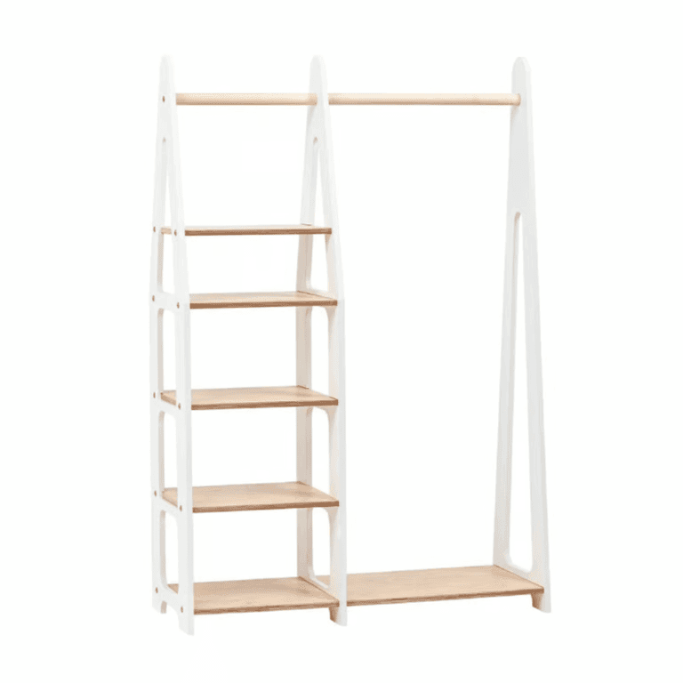Duck Woodworks Appendiabiti con Ripiani Bianco